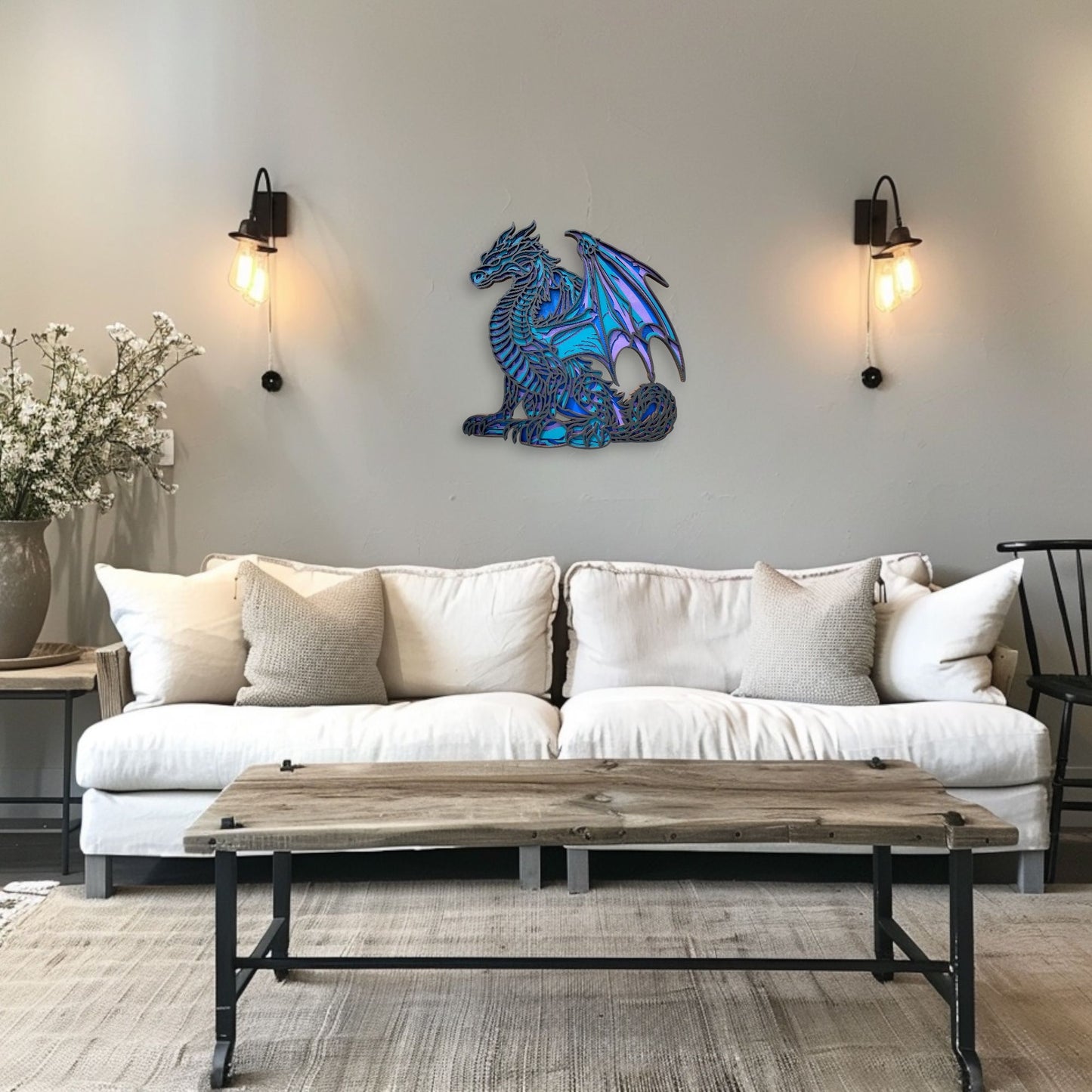 Dragon Layered Wood Artwork