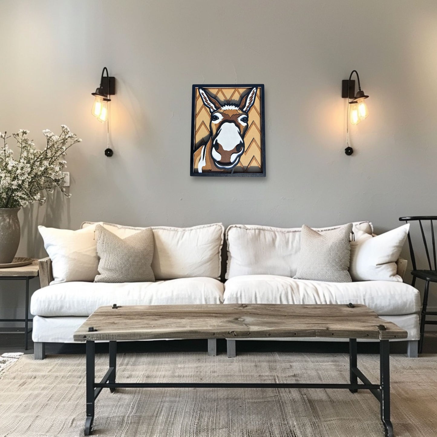 Donkey Layered Wood Artwork