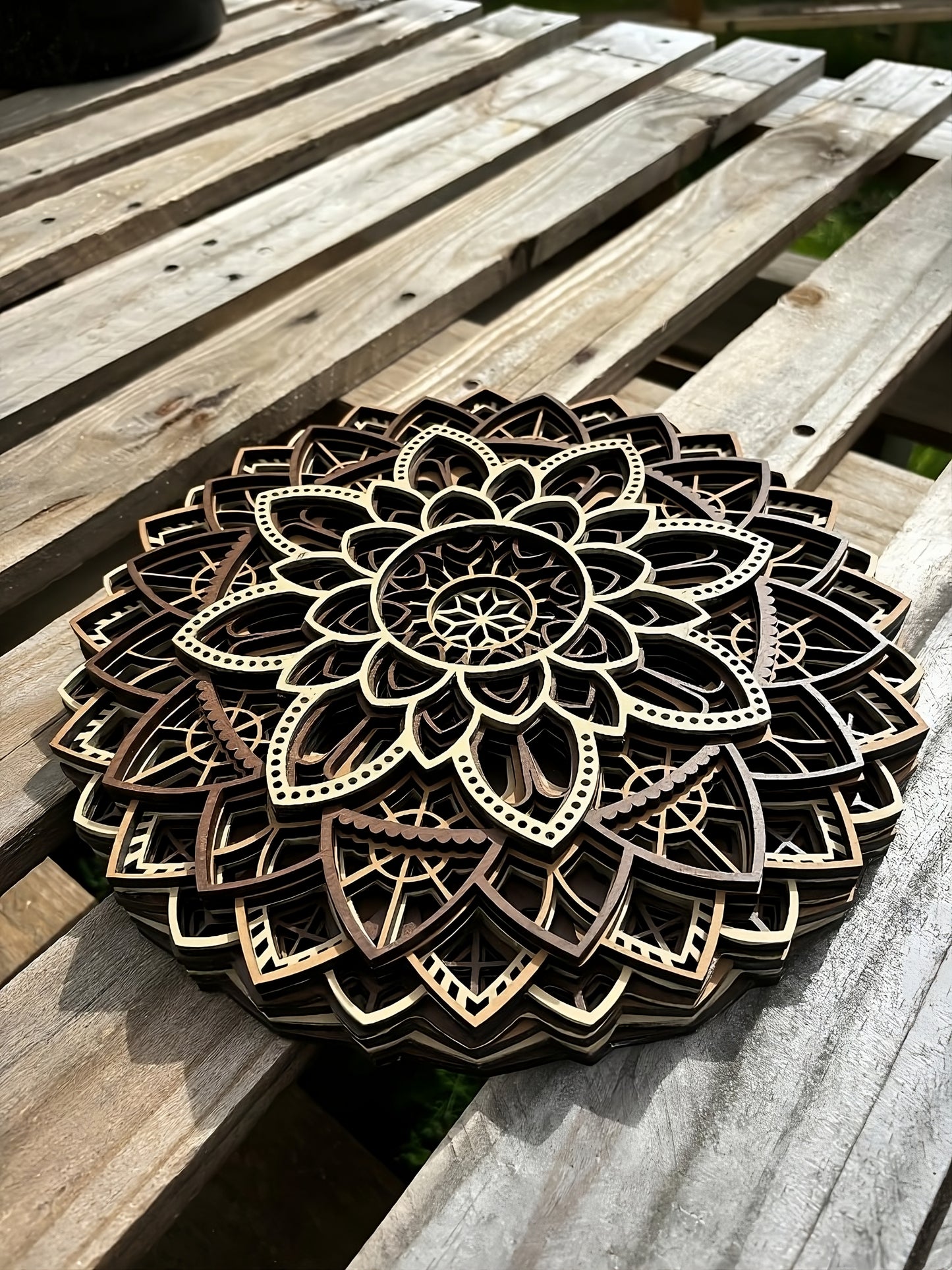 Mandala Layered Wood Art
