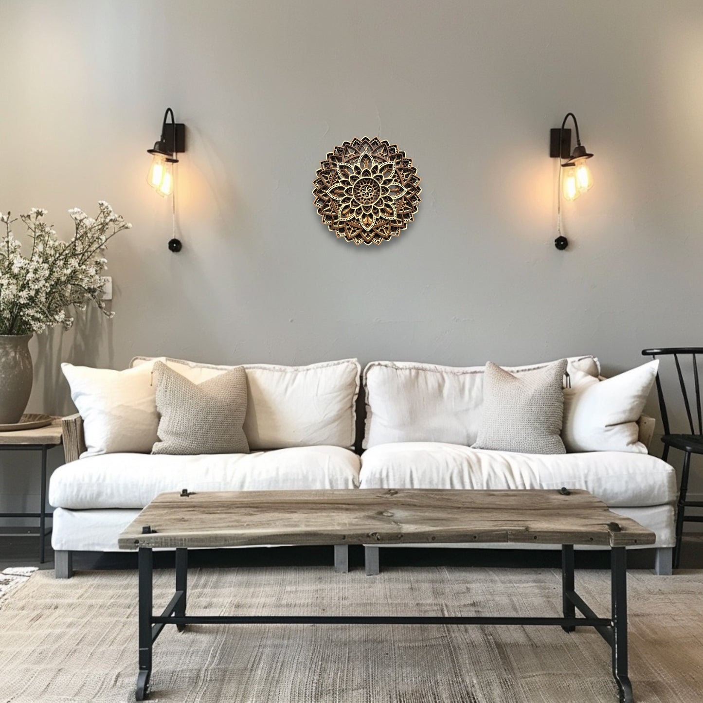 Mandala Layered Wood Art