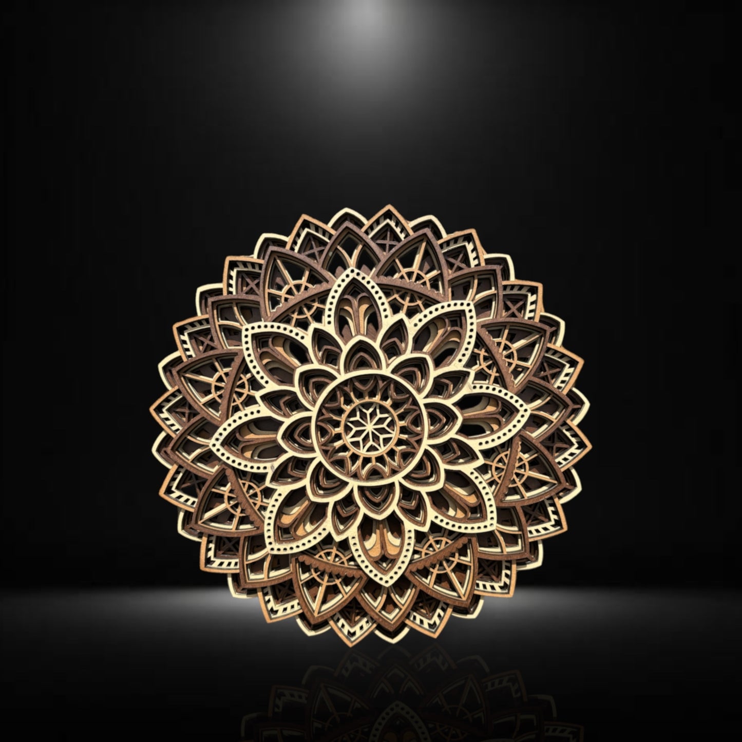 Mandala Layered Wood Art