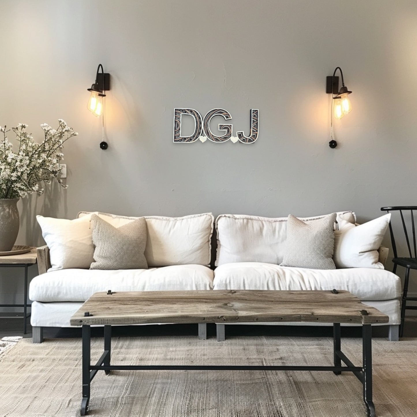 Custom Multi-Layered Wood Art Lettering