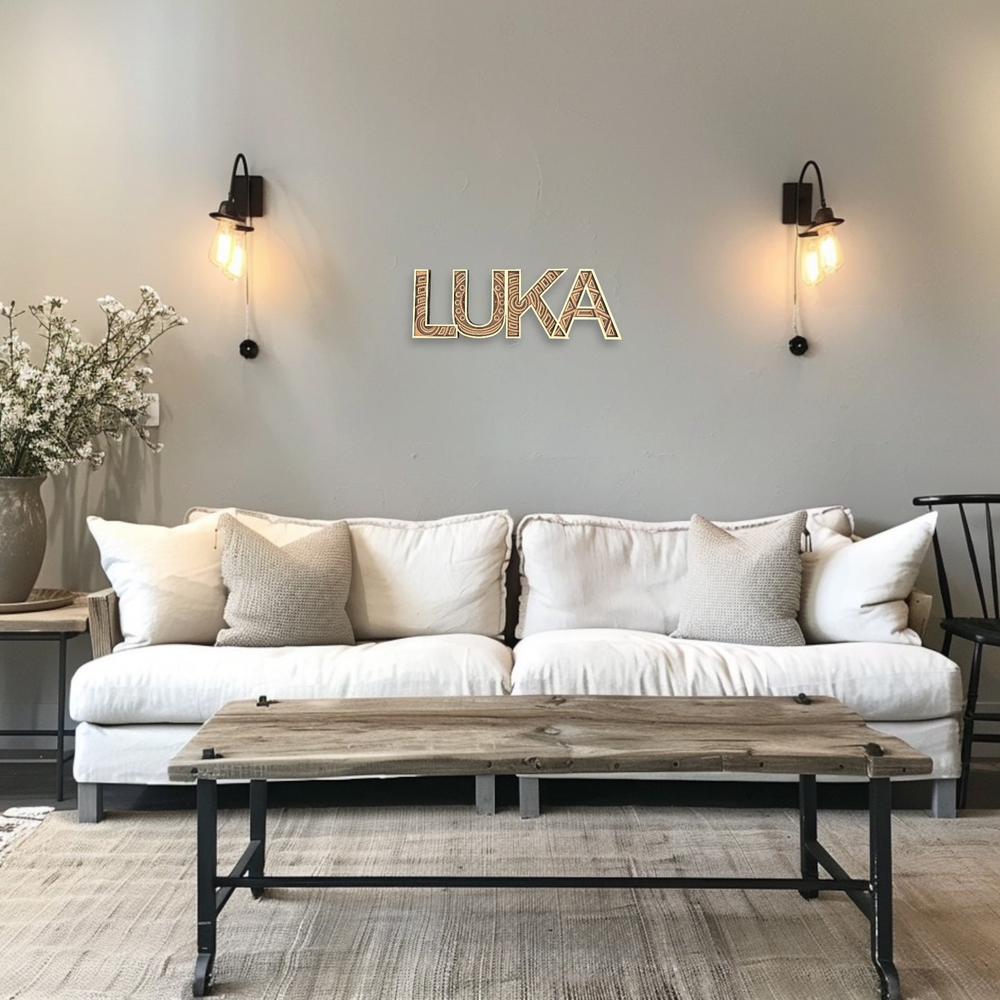 Custom Multi-Layered Wood Art Lettering