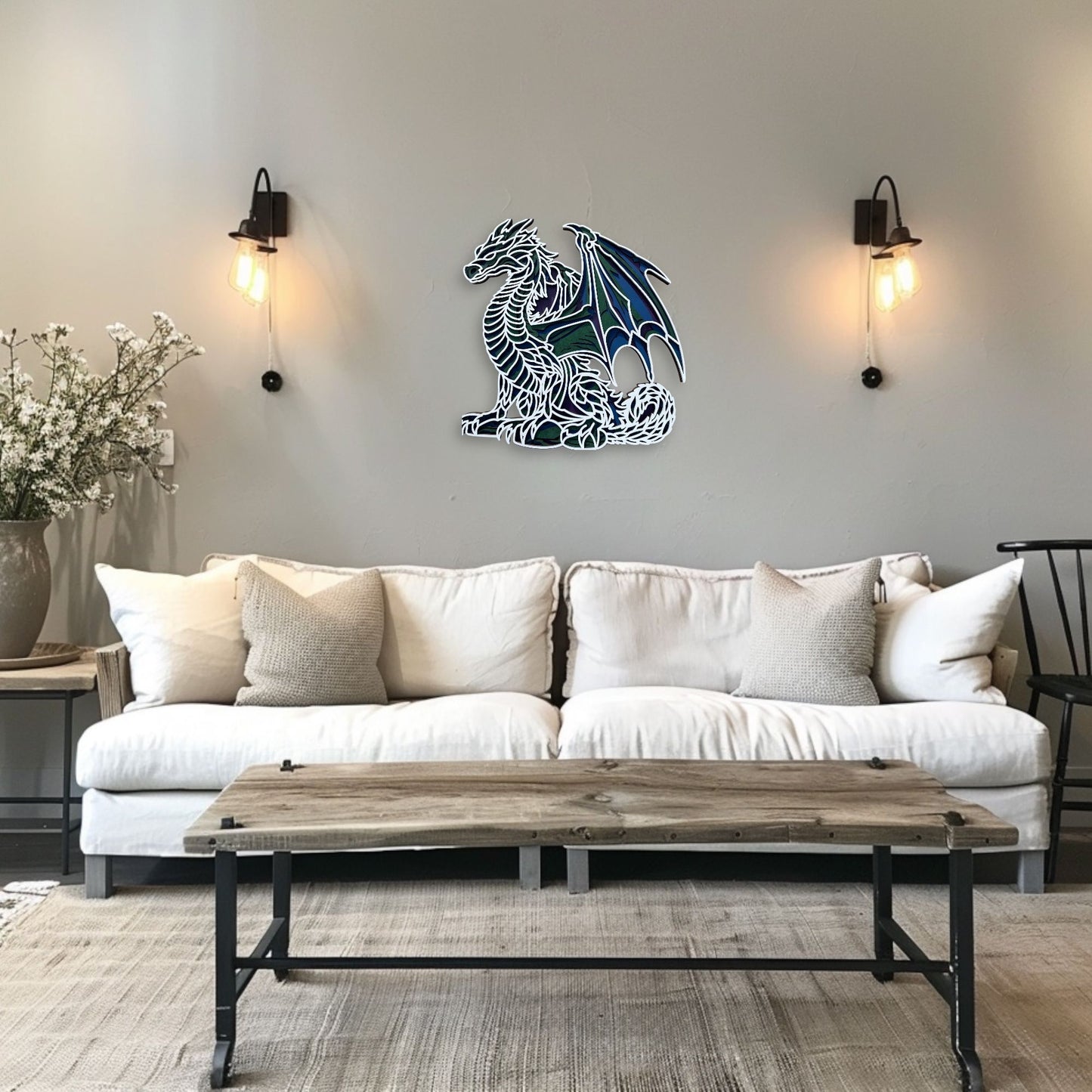 Dragon Layered Wood Artwork